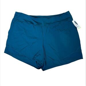 Old Navy Running Shorts Stretch Tech Teal NWT Size XXL